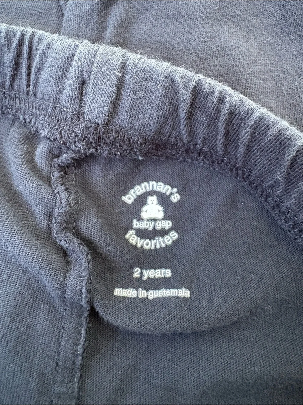 Baby Gap Navy Blue Pull On Joggers Pants Sz 2 Years Toddler Boys Cotton Casual